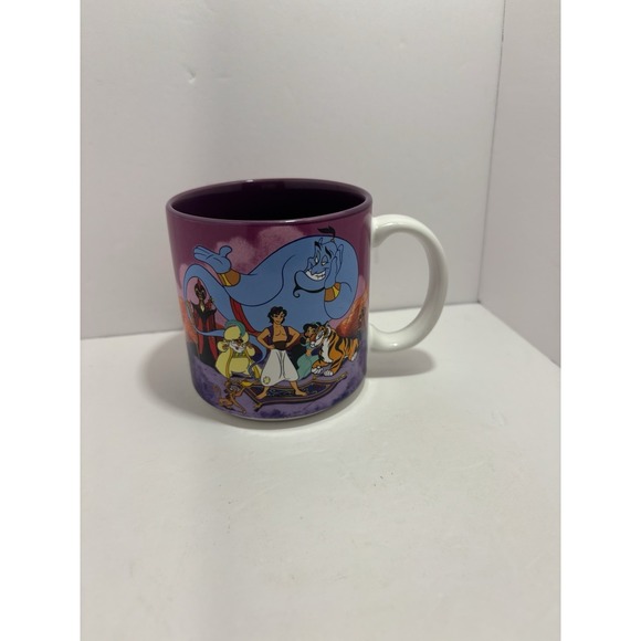 Disney Other - Vintage Disney Aladdin Mug Coffee Cup Made in Japan 1990s Genie Jafar